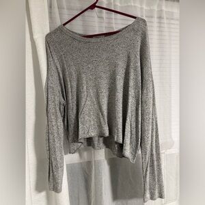 Grey long sleeve top